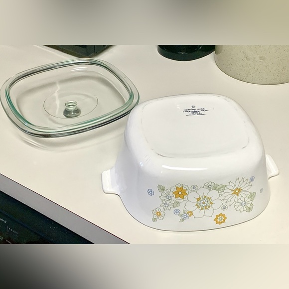 1970s Vintage Corning Ware Floral Bouquet 2.5 Qt Lidded Casserole P 2 1/2 B - Picture 9 of 16